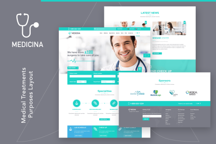 Medicina - Medical and Treatments HTML Template