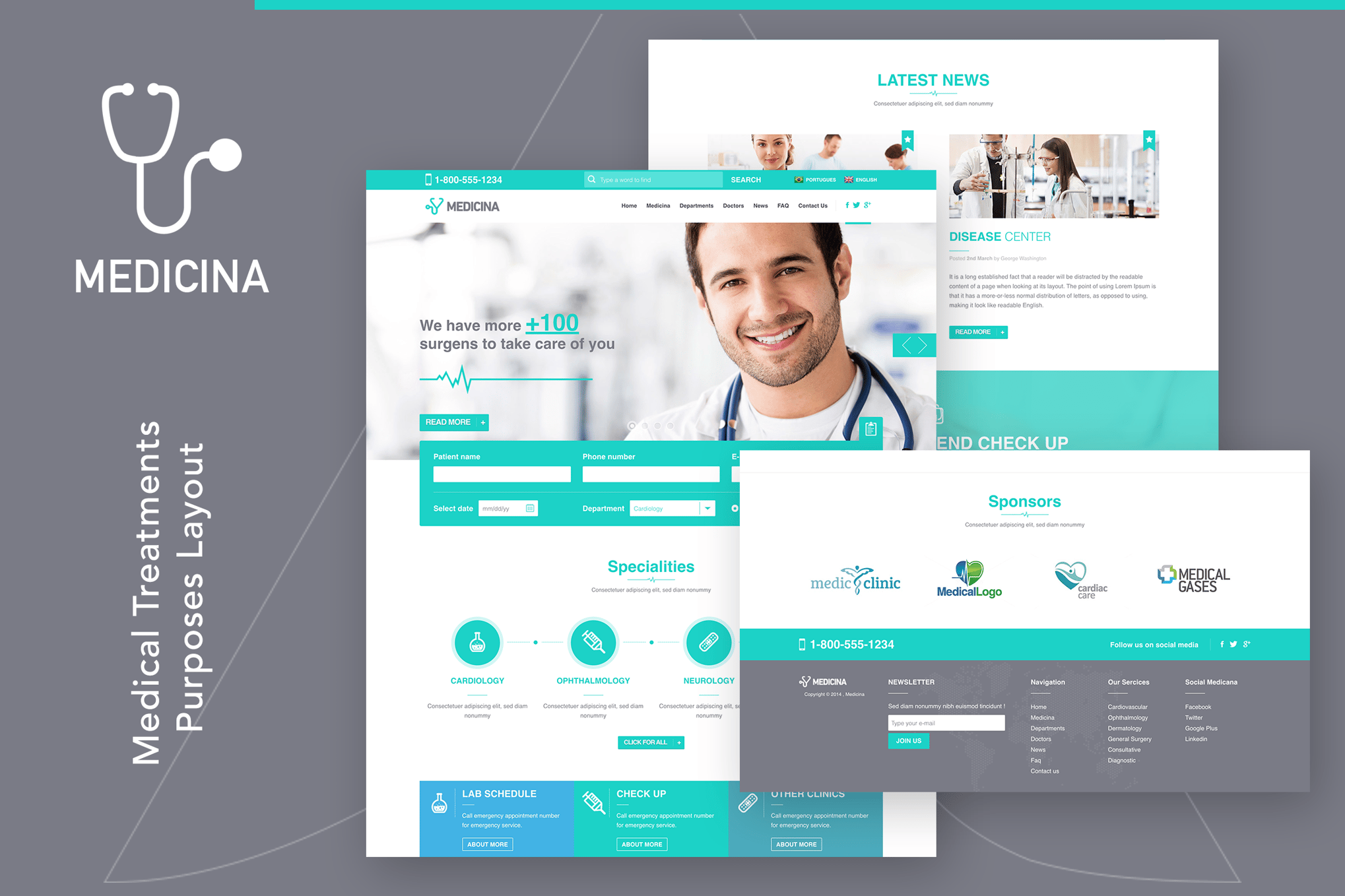 Medicina - Medical and Treatments HTML Template