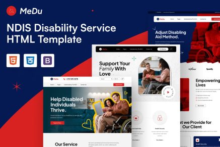 Medu - NDIS Disability and Elderly Care Service HTML