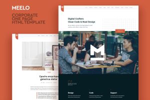Meelo – Corporate One Page HTML Template