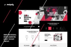 Meipaly – Vue Nuxt Digital Service Agency Template