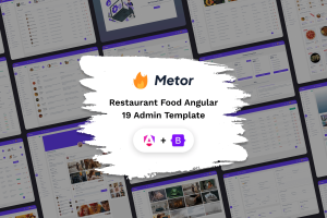 Metor – Angular 19 Food POS Admin Template
