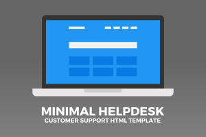 Minimal Helpdesk – Customer Support HTML Template