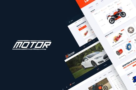 Motor - Vehicles, Parts and Accessories Web Template