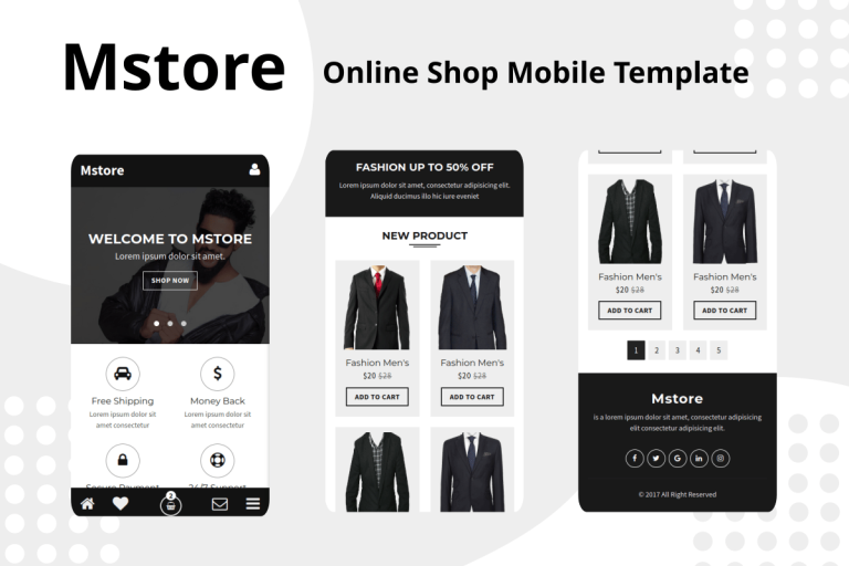 Mstore – Online Shop Mobile Template