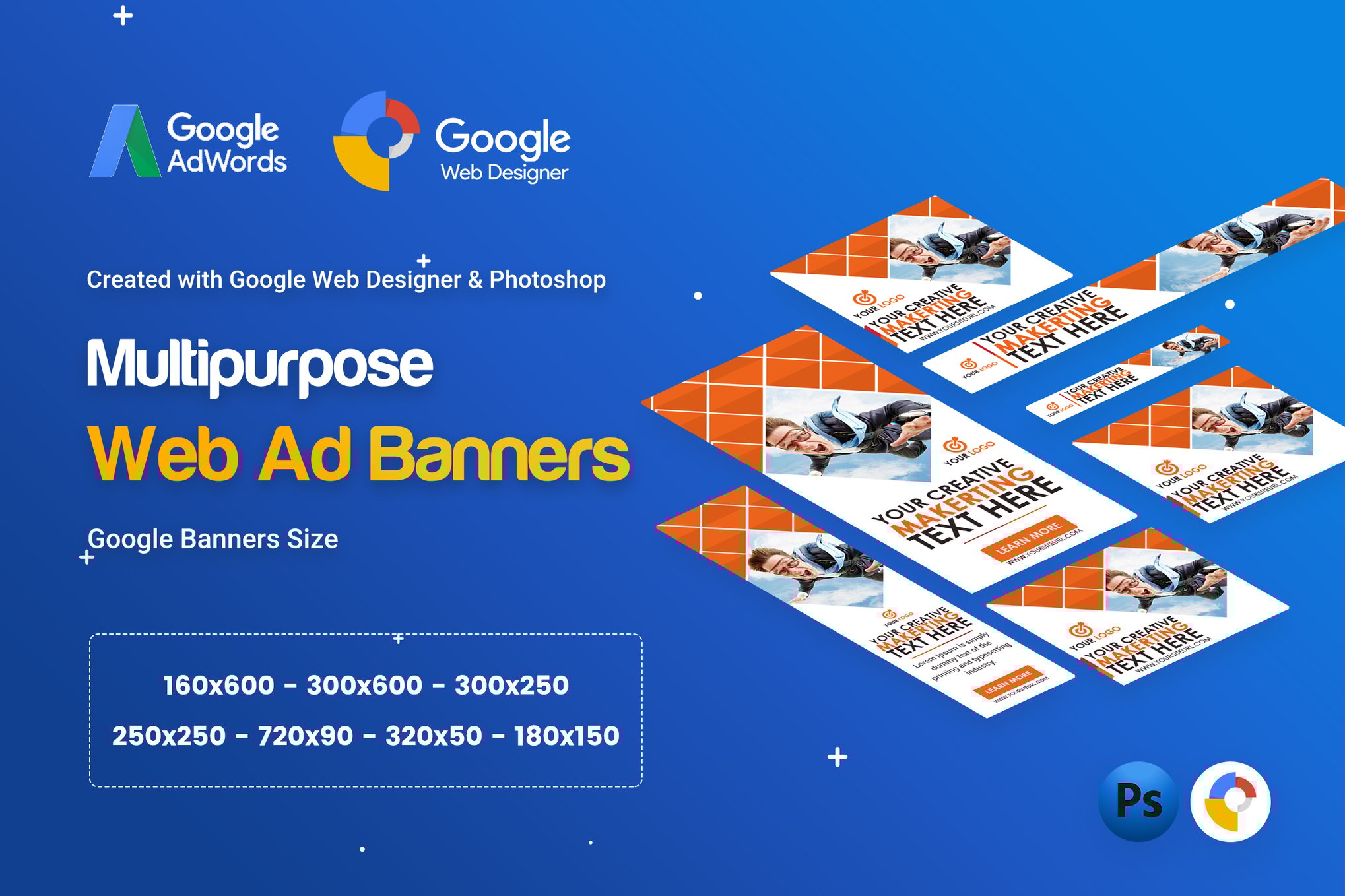 Multi Purpose, Business Banner Ad- GWD & PSD