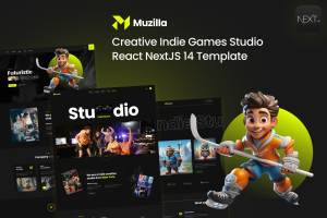 Muzilla – Indie Game Studios NextJS Template
