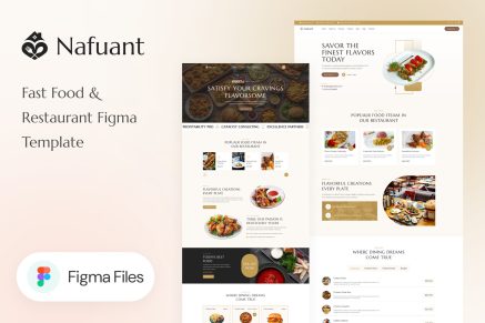Nafuant - Fast Food and Restaurant Figma Template