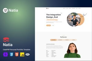 Natia – Personal Portfolio CakePHP Template