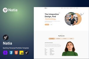Natia – Personal Portfolio Symfony Template