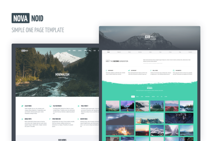 Novanoid — Simple Minimal HTML Template