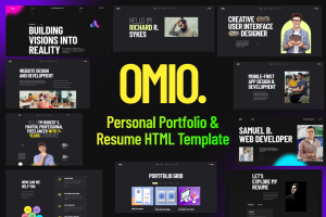 Omio – Modern Personal Portfolio HTML Template