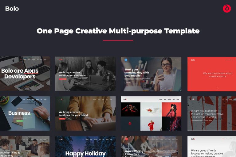 Onepage Creative Multi-purpose Template – Bolo