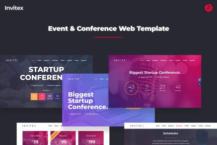 Onepage Event, Conference, and Meetup - Invitex