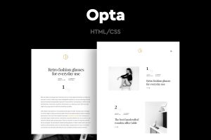 Opta – Minimal Portfolio and Photography Template