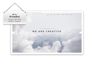 Oreades – Creative One-Page HTML5 Template