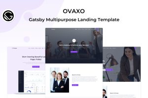 Ovaxo – Gatsby Business and Coporate Template