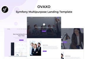 Ovaxo – Symfony Business and Corporate Template