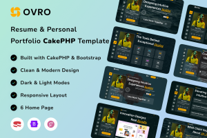 Ovro – Resume & Personal Portfolio PHP Template