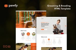 Pawfy – Dog Grooming and Breeding HTML Template