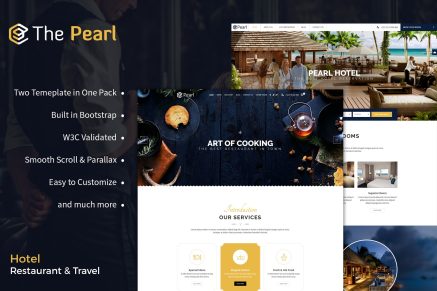 Pearl - Hotel and Restaurant Template