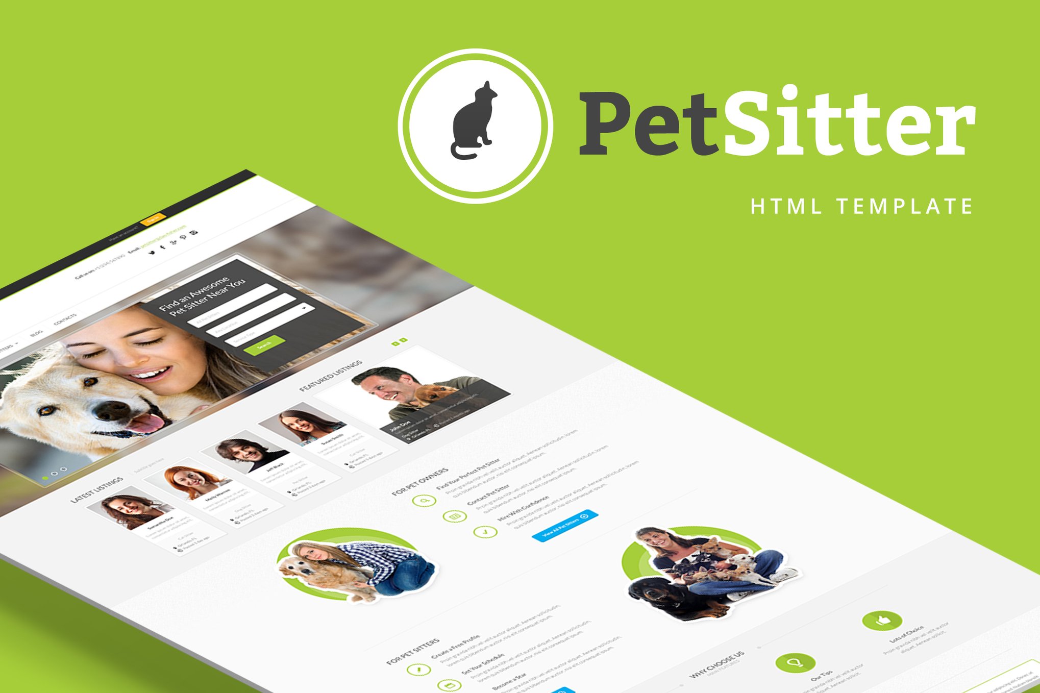 PetSitter - Job Board HTML Template