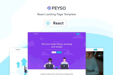 Peyso- React Landing Page Template