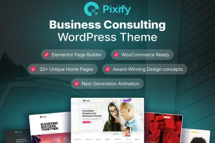 Pixify - Business Consulting WordPress Theme
