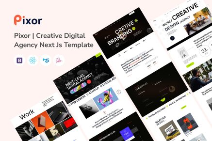 Pixor - Creative Digital Agency Next Js Template