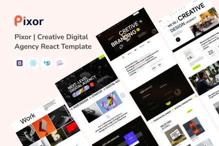 Pixor - Creative Digital Agency React Template