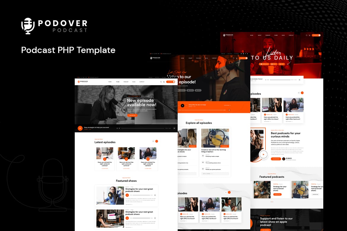 Podover - Podcast PHP Template