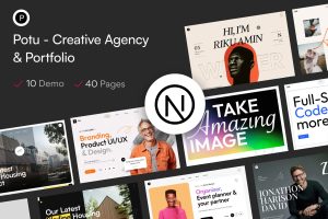 Potu – Creative Agency & Portfolio Next Js