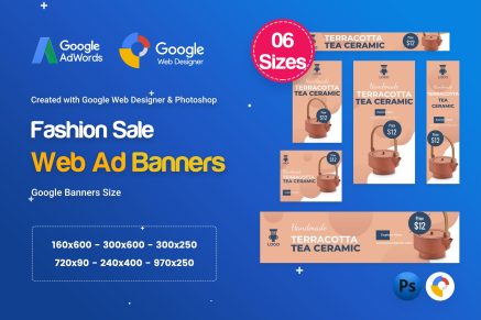 Product Sale Banners HTML5 D42 Ad - GWD and PSD