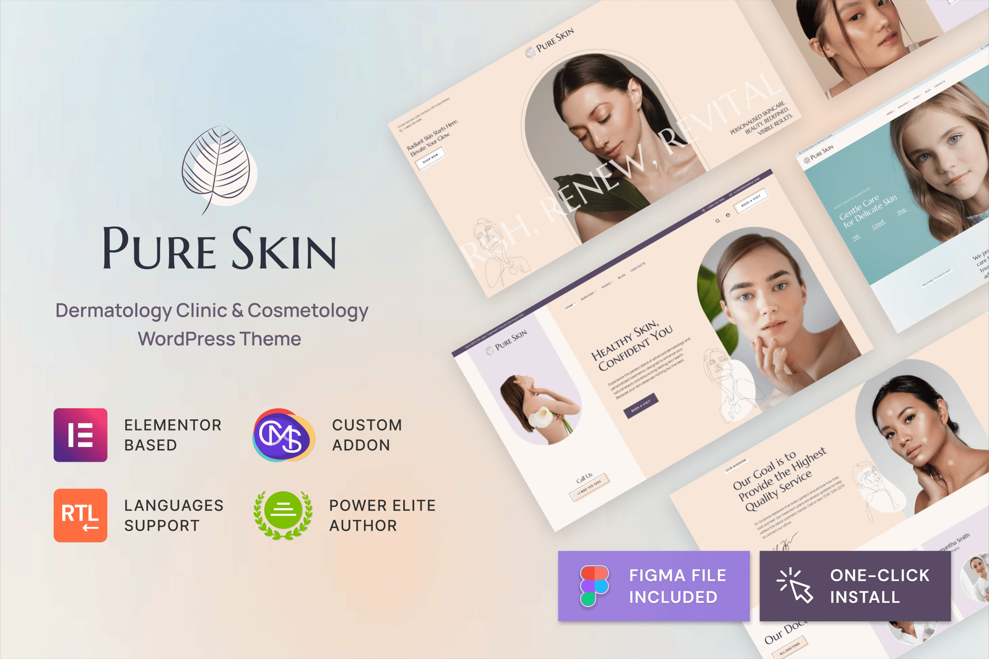 Pure Skin - Dermatology Clinic and Cosmetology WordPress Theme