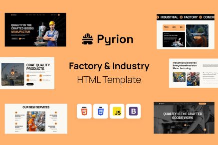 Pyrion - Factory and Industry HTML Template