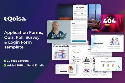Qoisa - Application Forms, Quiz, and Survey Template