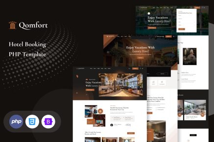 Qomfort - Hotel Booking PHP Template