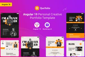 Qurifolio – Angular 19 Personal Creative Portfolio