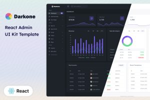React Dashboard and UI Kit Template – Darkone