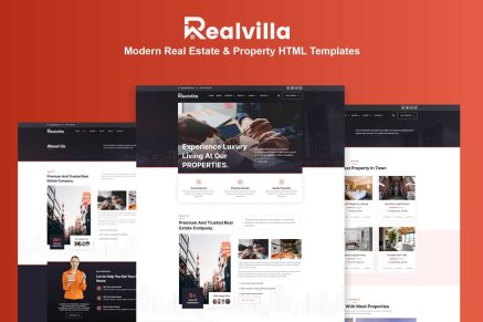 Realvilla - Modern Real Estate and Property HTML