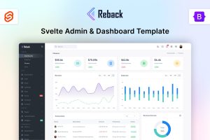 Reback – Svelte Admin & Dashboard Template