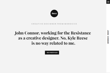 Reco Personal Portfolio HTML Template