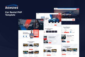Remons – Car Rental Elementor Template Kit
