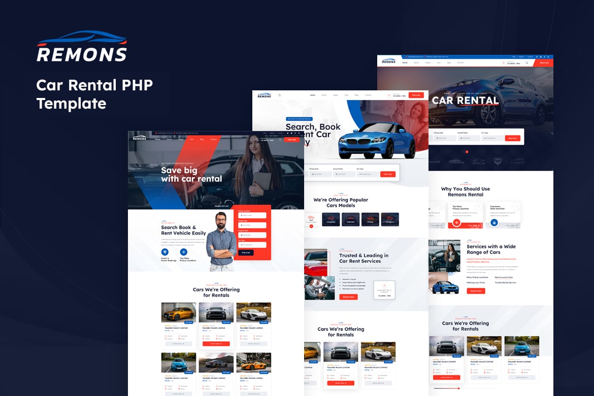 Remons - Car Rental PHP Template