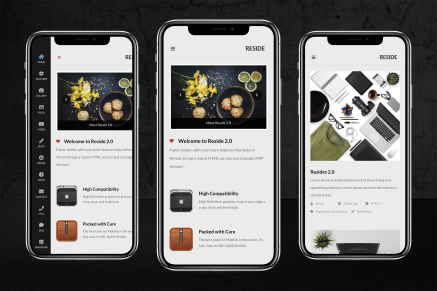 Reside Mobile - Mobile Template and Google AMP