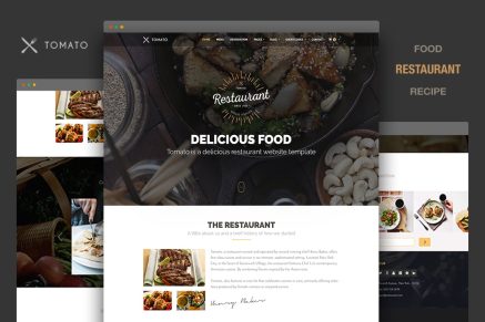 Restaurant Website Template - Tomato