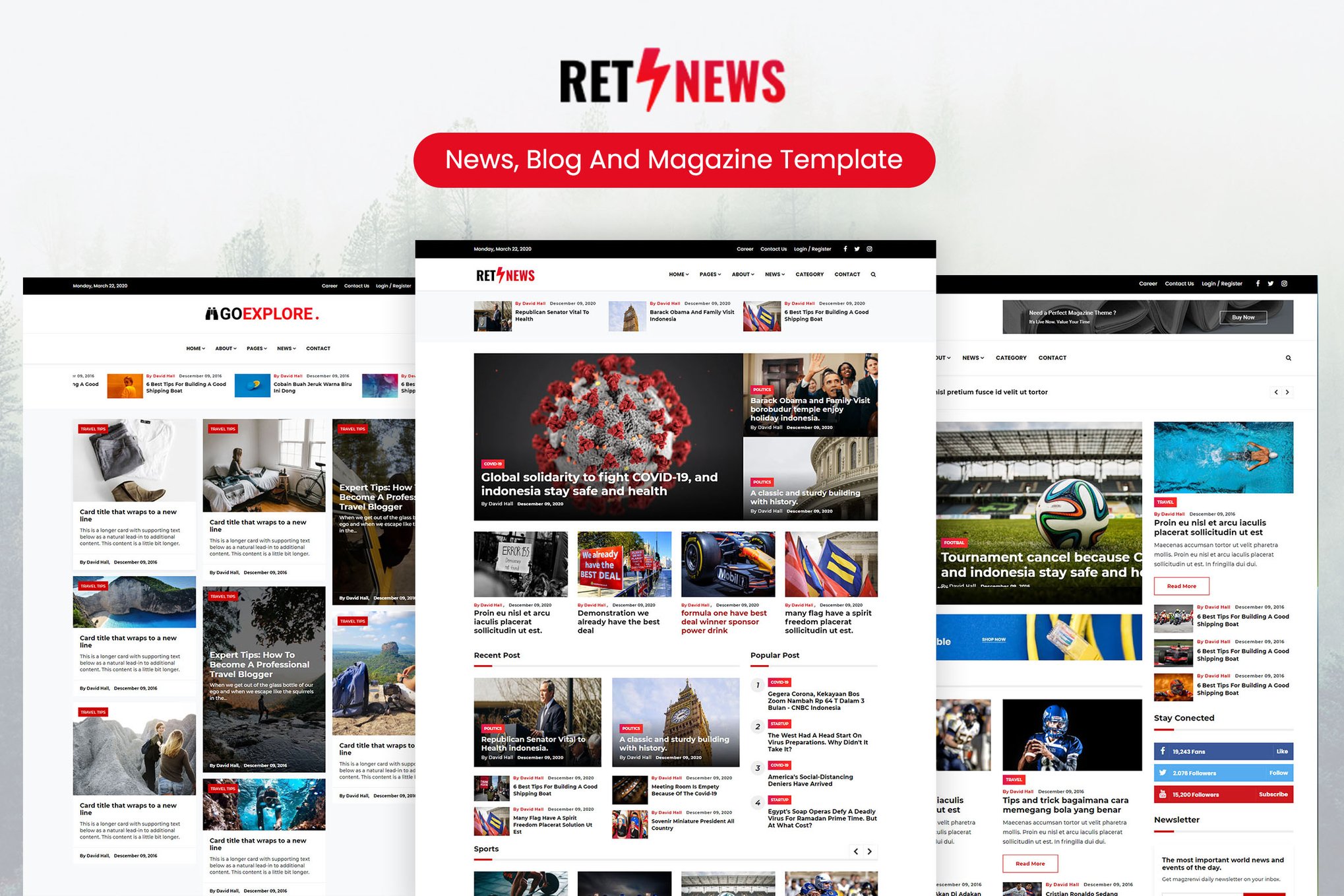 Retnews - News, Blog and Magazine Template