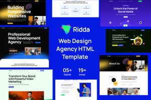Ridda – Web Design Agency HTML Template