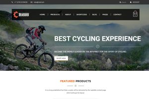 Rideo – Mountain Biking eCommerce Template