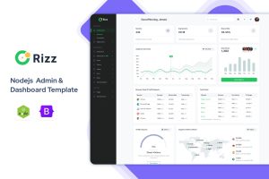 Rizz – Nodejs Admin and Dashboard Template